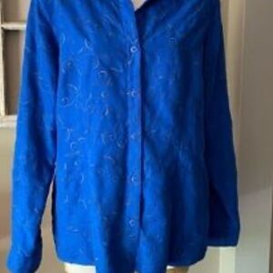 Sag Harbor Royal Blue Button-Down Shirt